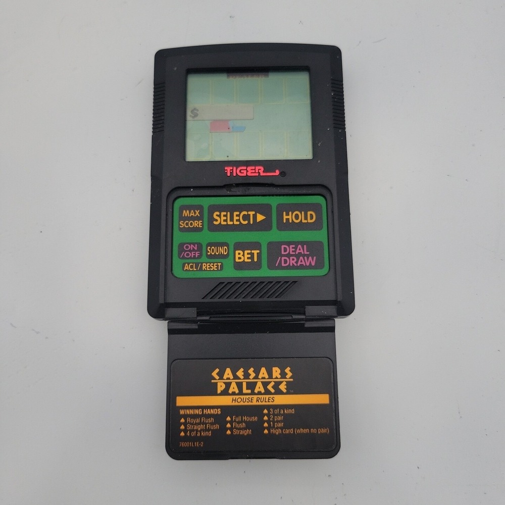 Caesars Palace Blackjack Game 1993 by Tiger - Handheld Electronic TESTED